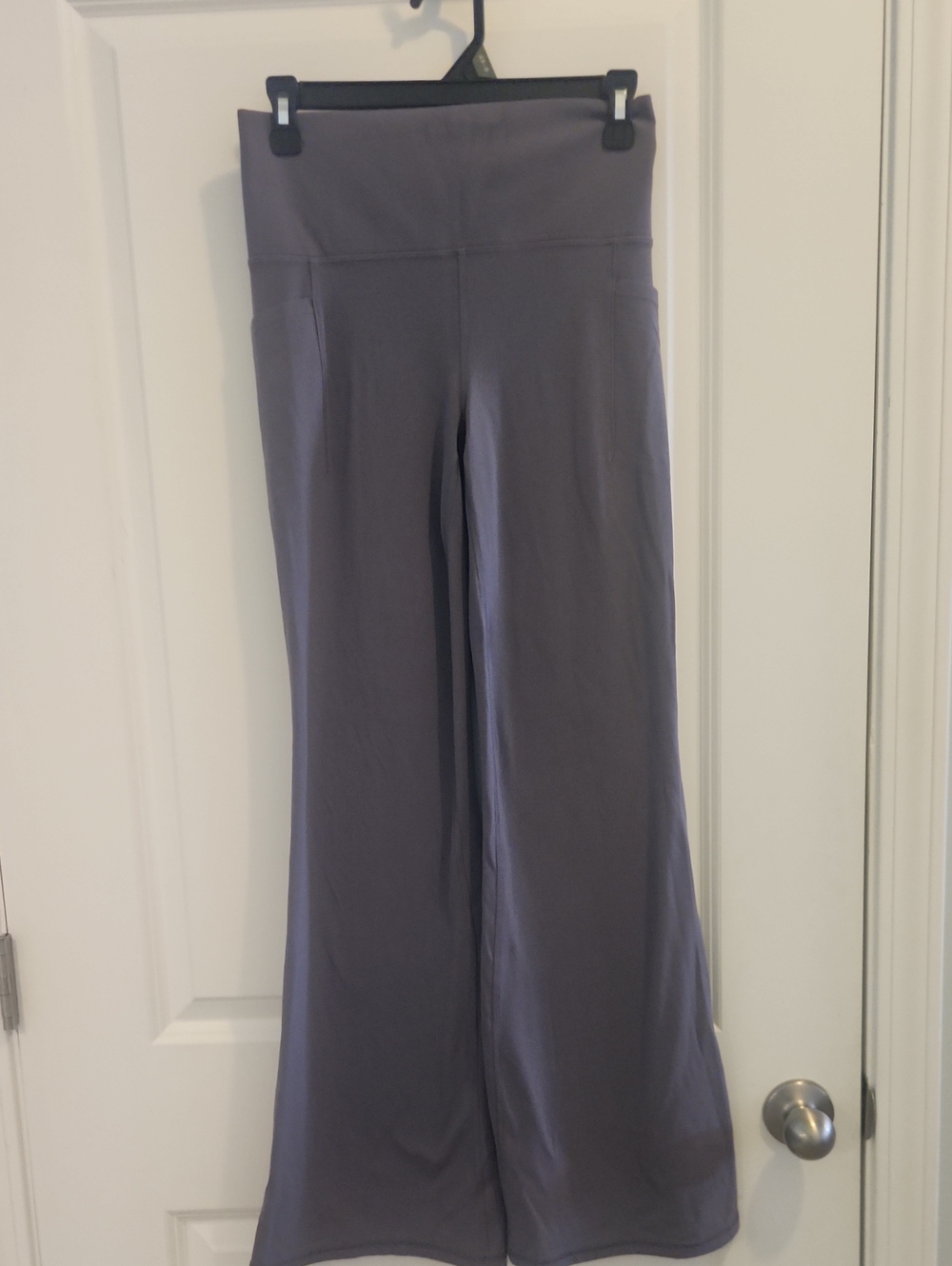 Athleta Flare High-Rise Pants Purple